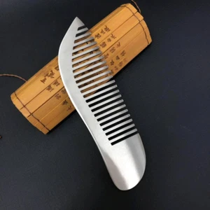 Pure Titanium Hair Beared Comb Men Women Portable EDC Anti-Static Pocket Comb - Picture 1 of 7