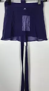 Danskin Girls Size Small (4-6) Deep Purple Georgette Wrap Skirt NWT - Picture 1 of 4