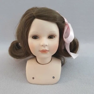 Little Trudy Pauline Bjonness Jacobsen Doll Head Bust Porcelain Parts Repair - Picture 1 of 9