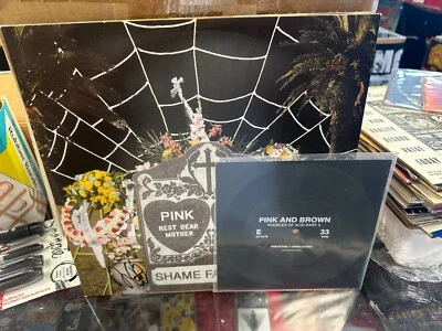 Pink and Brown Every Shade of 2x LP +7" Flexi COLORED vinyl NM SIGNED John Dwyer - Image 1 of 4