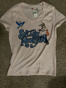 Vintage Disney Parks Pink Women’s Splash Mountain Shirt, New with Tags, Small