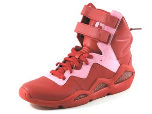 womens red reebok high tops