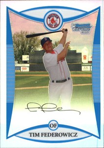 2008 Bowman Chrome Draft Prospects Refractors Card #BDPP35 Tim Federowicz