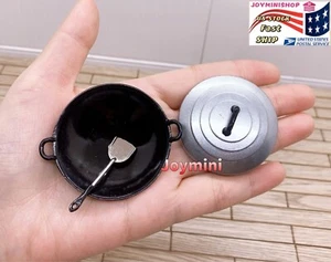 1:12 Dollhouse Miniature 3PCS Tiny Mini Cooking Kitchen Wok Toys Decoration Gift - Picture 1 of 5