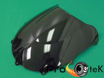 Parabrisas doble burbuja negro para 97-00 Suzuki GSXR600 97-99 GSXR750 Foto 1 de 2