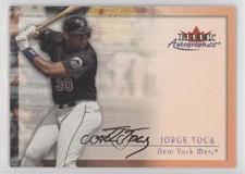 2001 Fleer Showcase Autographics Jorge Luis Toca Jorge Toca Auto