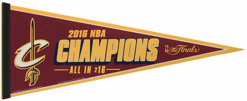 Cavaliers NBA 2016 Champions Pennant Ultra Pro Sleeve LeBron James Cover
