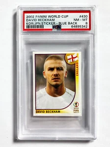 David Beckham - 2002 Panini World Cup Sticker Korea Japan England RC #430 PSA 8 - Bild 1 von 3