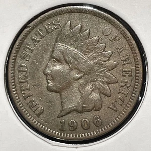 Centavo indio 1906 1C BN F5079 algo de libertad visible usado - Imagen 1 de 2