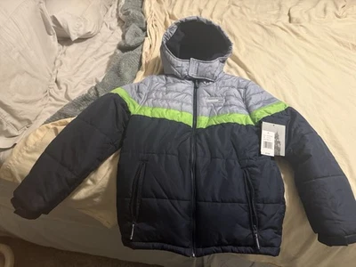 Abrigo Chaqueta London Fog Juvenil 14-16 Cremallera Completa Capucha Forro Polar Foto 1 de 4