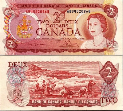 Bank of Canada 2 Dollars 1974 AU - Image 1 of 2