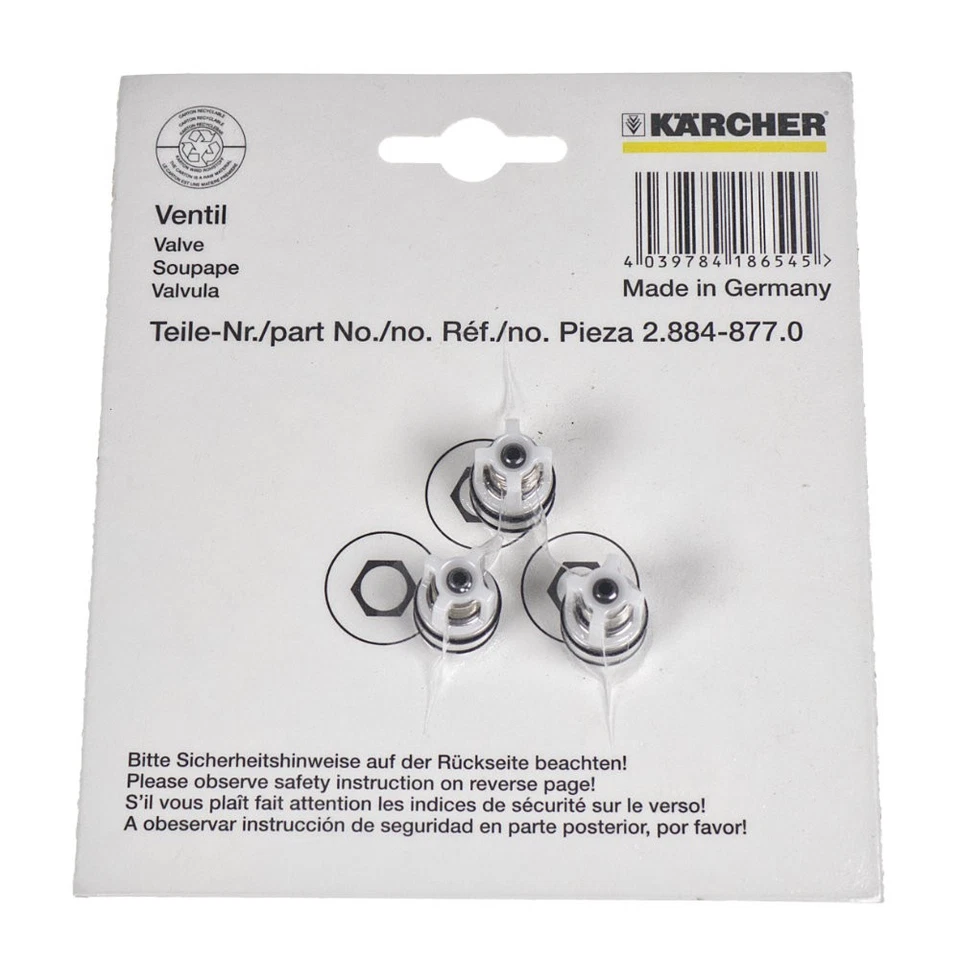 Juego de válvulas Karcher 2.884-877.0 - Pieza Karcher genuina Foto 1 de 1