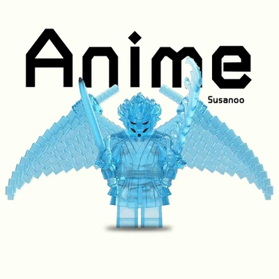 Custom Naruto Shippuden Kakashi Susanoo Minifigure with Base 2 inch keychain - Image 1 of 2