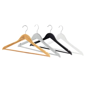 Perchas de madera fuertes para traje de adulto con barra para pantalones - Imagen 1 de 51