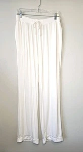 Pantaloni Pigiama Donna Cozy Earth Bianco Avorio Bambù Elasticizzati Maglia Taglia L -Alti - Foto 1 di 8