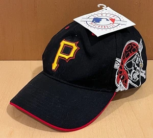 Baseballkappe Mütze Pittsburgh Pirates Einheitsgröße verstellbar schwarz gesticktes Logo - Bild 1 von 8