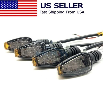 Luz intermitente indicador de señal de giro LED ámbar 4X se adapta a Buell Blast 1125CR Foto 1 de 4