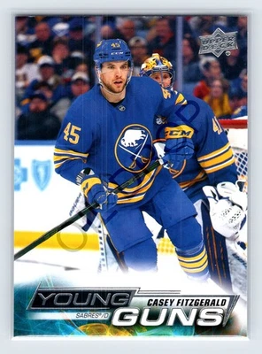 Casey Fitzgerald 2022-23 Upper Deck Series 2 YOUNG GUNS #498 Buffalo Sabres - Image 1 of 2