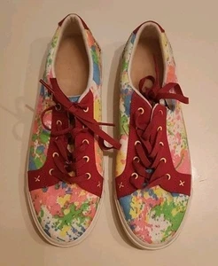 UGG Punch Paint Splatter I Heart Love Slip-On Sneaker Shoes Women Sz. 10 - Picture 1 of 9