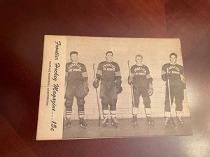 1940-41 Buffalo Frontier Hockey League Magazin - Teampläne & Spielplan - sehr guter Zustand - Bild 1 von 5