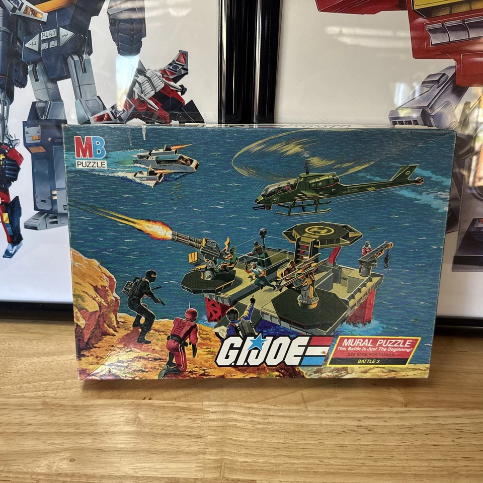 1985 G.I. JOE настенная головоломка (221 штук) битва 3 из 4 (РЕДКАЯ полная) США - Изображение 1 из 2