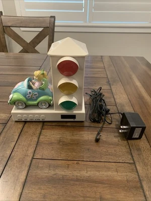 Its About Time Stoplight Sleep Enhancing Alarm Clock Groovy Car Butterflies Girl - Image 1 of 4