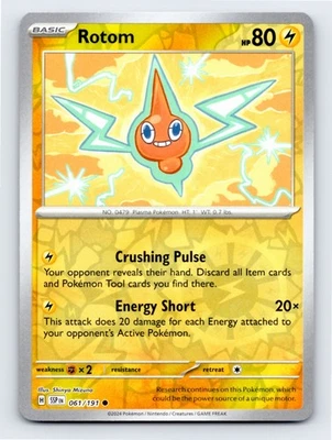 Rotom 061/191 - SV08: Surging Sparks Reverse Holo - Image 1 of 2