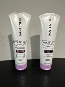 [ 2 Tubes ] Pantene Pro V Restore Beautiful Lengths Frizz Control Shampoo 8.5 Oz - Picture 1 of 5