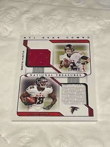 2020 National Treasures NFL Gear Combo Materials #1 Calvin Ridley Matt Ryan /99