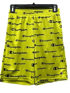 Champions Authentic Athletic Wear Youth Short Activewear Size 14-16 Yellow Logo - Picture 1 of 5
