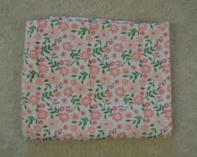 Manta Cutie Pie Floral Bebé Rosa Blanco Verde Flor Elastizada Jersey Foto 1 de 4