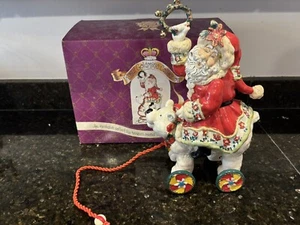 Blue Sky Clayworks Weihnachten Santa Reiten Eisbär Heather Goldminc 11" mit Box - Bild 1 von 5