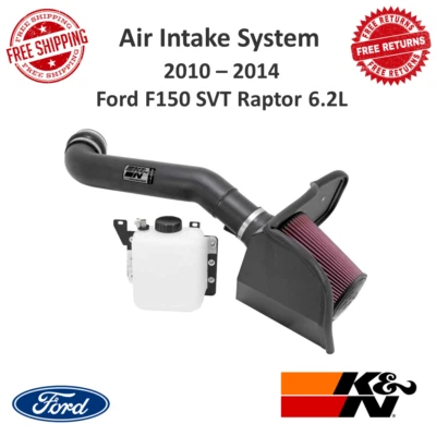 Sistema de admisión de aire serie K&N 77 20,04 HP para Ford F150 SVT Raptor 2010-2014 6,2 L Foto 1 de 4