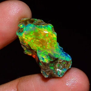 Natürlicher äthiopischer Opal grobes Exemplar Opal Welo Feuerkristall Opal ca. 10 ct. - Bild 1 von 4