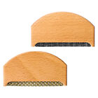2 pcs scraper lint cashmere pilling comb wood lint shaver
