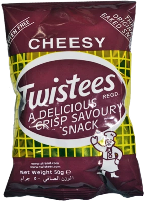 20x Pkt Malta Malteser Twistes Cheesy Baked GLUTENFREI Reis Snack - Bild 1 von 3