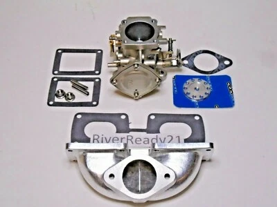 Kawasaki 650 Jet-Ski Mikuni 44 sbn Carb-Intake-Manifold upgrade 650-sx-x2-ts New - Image 1 of 3
