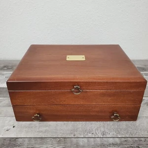 Reed & Barton Wooden Chest Box for Silverware Flatware Marshall Field & Company - Picture 1 of 13