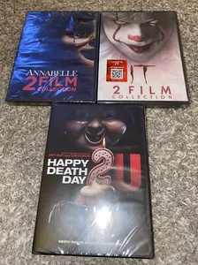 Film Collection Stephen King's It & It Chapter 2 DVD Annabelle Happy Death Day - Picture 1 of 2