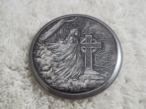 Celtic Cross Death Angel ~ 2-1/4" Button Pinback Pin (A12) - Picture 1 of 2