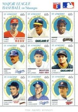 Frank Viola 1989 St. Vincent AW stamp