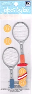 Tema de tenis no adhesivo 3D Jolee's by You de colección 5 piezas ¡ENVÍO GRATUITO! 56092 - Imagen 1 de 1