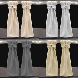 Terrycloth Wraparound Snap Hanging Towels - Picture 1 of 10