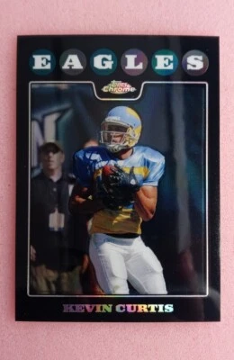 2008 Topps chrome refractor Kevin Curtis #TC66 Philadelphia Eagles - Image 1 of 2