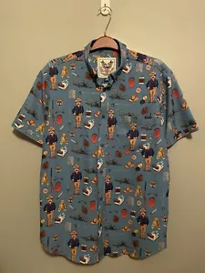 RSVLTS Teddy Roosevelt Man In The Arena Men’s Large Shirt Kunuflex AOP (E425) - Picture 1 of 5