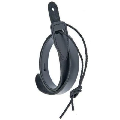 Black Leather  Mandolin Strap 75M00 D'Addario Planet Waves - Image 1 of 4