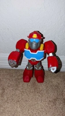 Heatwave Mega Mighties Transformers Rescue Bots Academy Poseable Robot 2018 10"  - Image 1 of 4