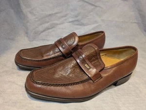 Zapatos Mocasín Barker Adrian Talla 9 Becerro/Tejido Cuero Marrón MUESTRA PRECIO DE VENTA SUGERIDO POR EL FABRICANTE 190 £ - Imagen 1 de 17