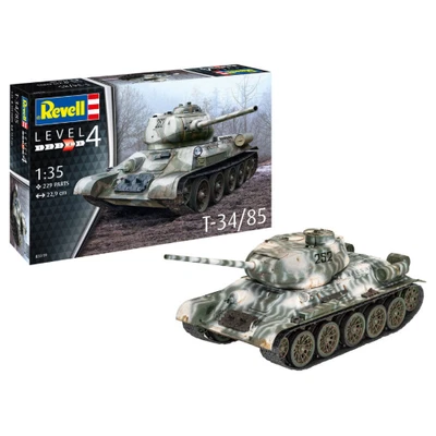 CARRO T34/85 KIT 1:35 Revell Kit Mezzi Militari Modellino Nuovo - Immagine 1 di 4