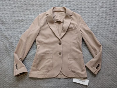 Blazer Circolo 1901 Mujer IT 40 UK 8 Beige Calce Ajustado Algodón Elastizado Tejido Chaqueta Foto 1 de 4